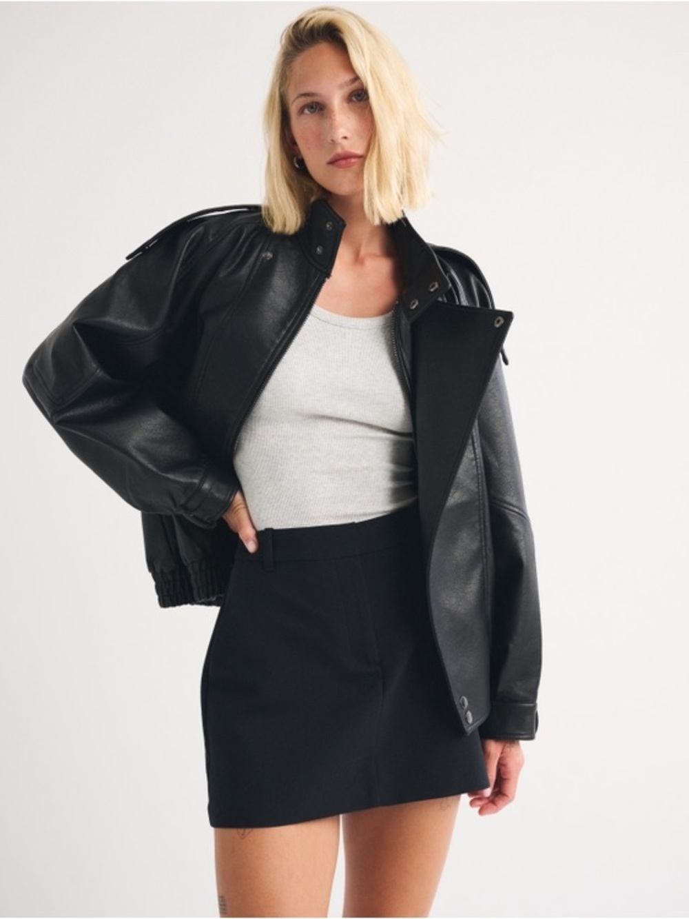 Abercrombie & Fitch Black Mini Skort